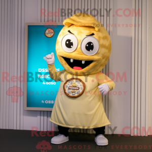 Gold Bagels maskot kostume...