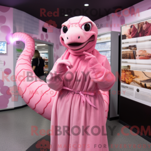 Pink Titanoboa mascot...
