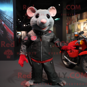 Red Rat mascot costume...