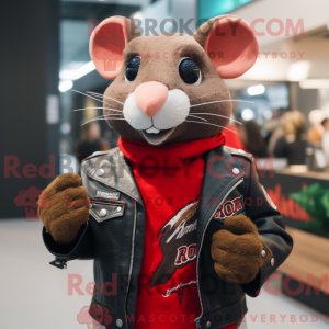 Red Rat maskotdraktfigur...