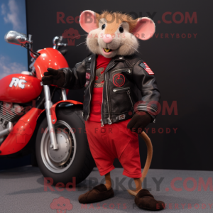 Red Rat-mascottekostuum...