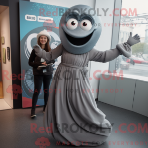 Gray Medusa mascot costume...