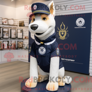 Navy Dog mascot costume...
