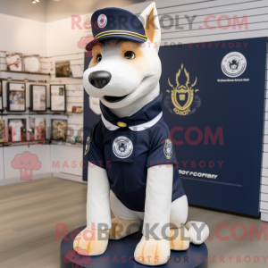 Navy Dog-maskotdraktfigur...