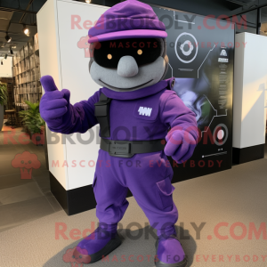 Postava maskota Purple...