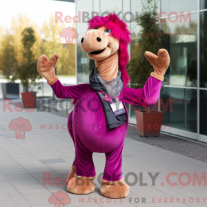 Magenta Camel mascot...