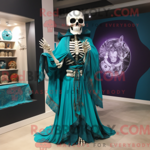 Turquoise Skull mascot...