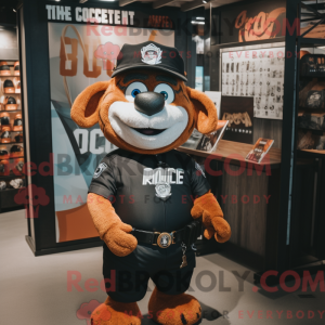 Rust Police Officer mascot...