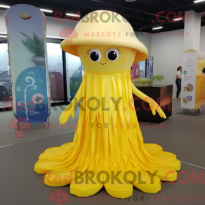 Yellow Jellyfish mascot...