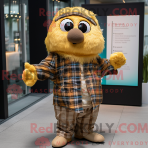 Gold Seal maskot kostume...