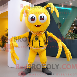 Yellow Spider mascot...