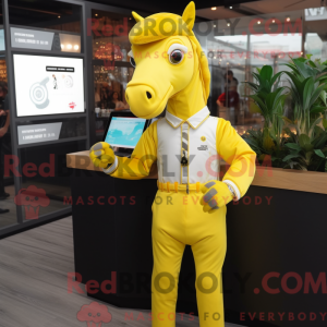 Maskotka Yellow Horse w...