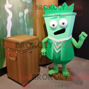 Green Treasure Chest mascot...