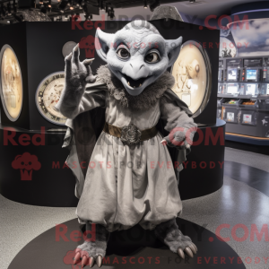 Grå Gargoyle maskot kostume...