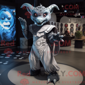 Grå Gargoyle maskot kostume...
