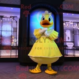 Lemon Yellow Duck mascot...