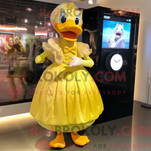 Lemon Yellow Duck mascot...