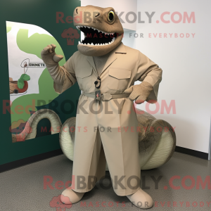 Tan Titanoboa mascot...