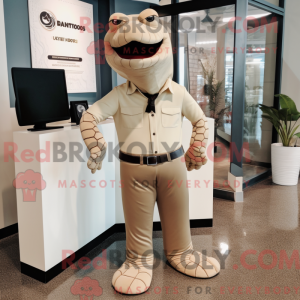 Tan Titanoboa maskot...
