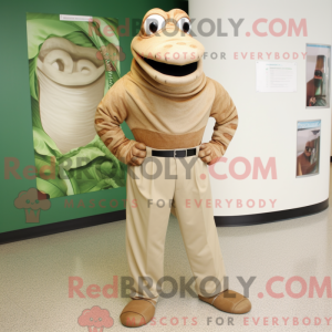 Tan Titanoboa maskot...