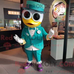 Teal Ramen mascot costume...
