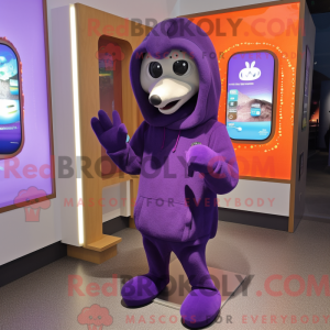 Postava maskota Purple...