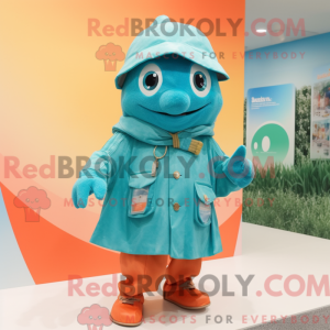 Turquoise Salmon mascot...