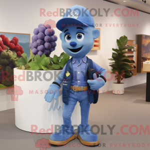Sky Blue Grape mascot...