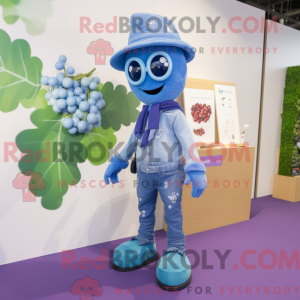 Sky Blue Grape maskot...