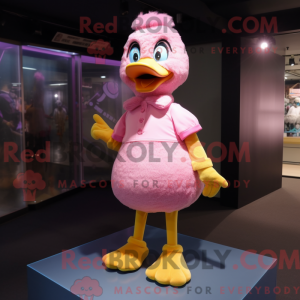 Pink Duck maskot...