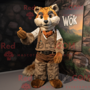 Rust Lynx-maskotdraktfigur...