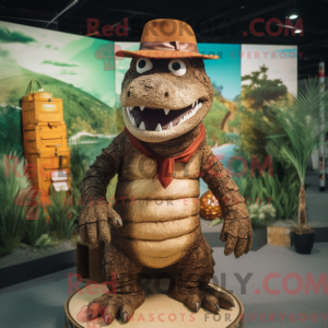 Brown Crocodile mascot...