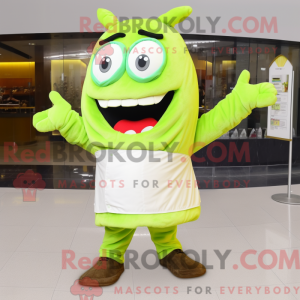 Lime Green Steak mascot...