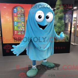 Cyan Shakshuka mascot...