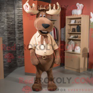 Rust Moose mascottekostuum...