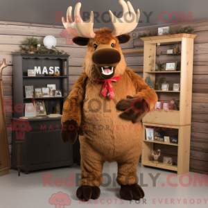 Rust Moose mascot costume...