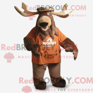 Rust Moose mascot costume...