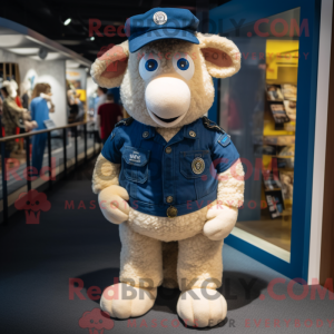 Navy Sheep Maskottchen...