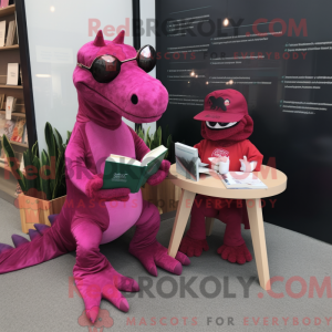 Máscara de dragão Magenta...