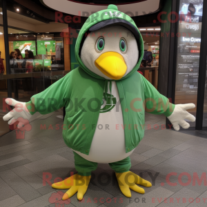 Grüner Pinguin Maskottchen...