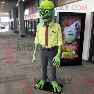 Lime Green Undead mascot...