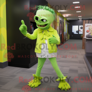 Lime Green Undead maskot...