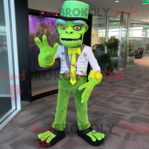 Lime Green Undead mascot...