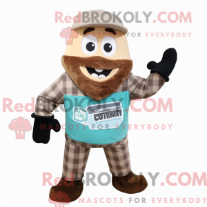 Brown Ice mascot costume...