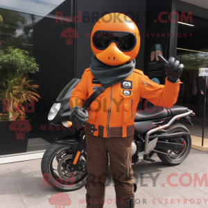 Orange Para Commando mascot...