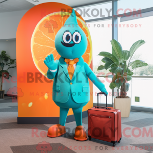 Teal Grapefruit mascot...