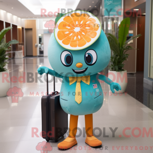 Teal Grapefruit mascot...