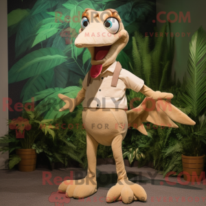 Tan Pterodactyl maskot...