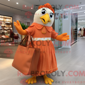 Orange Hens mascot costume...