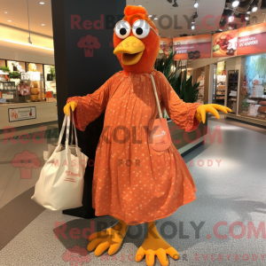 Orange Hens mascot costume...